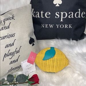 AUTHENTIC KATE SPADE PICNIC PERFECT LEMON CROSSBODY BAG
